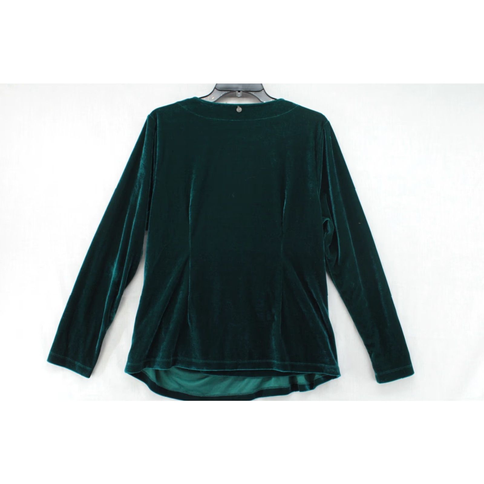 Soft Surroundings Soft Surroundings Blouse Women XL Green Velvet Christmas Party Gothic Long Sleeve Size XL / US 12-14 / IT 48-50 - 5 Thumbnail
