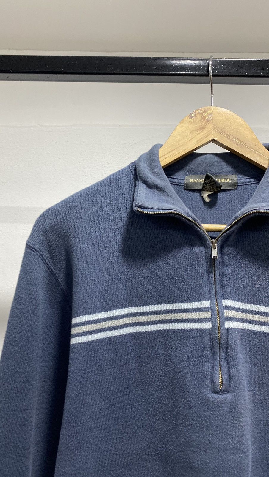 Japanese Brand × Vintage BANANA REPUBLIC KNIT HALFZIP SWEATER 90s Size US M / EU 48-50 / 2 - 3 Thumbnail
