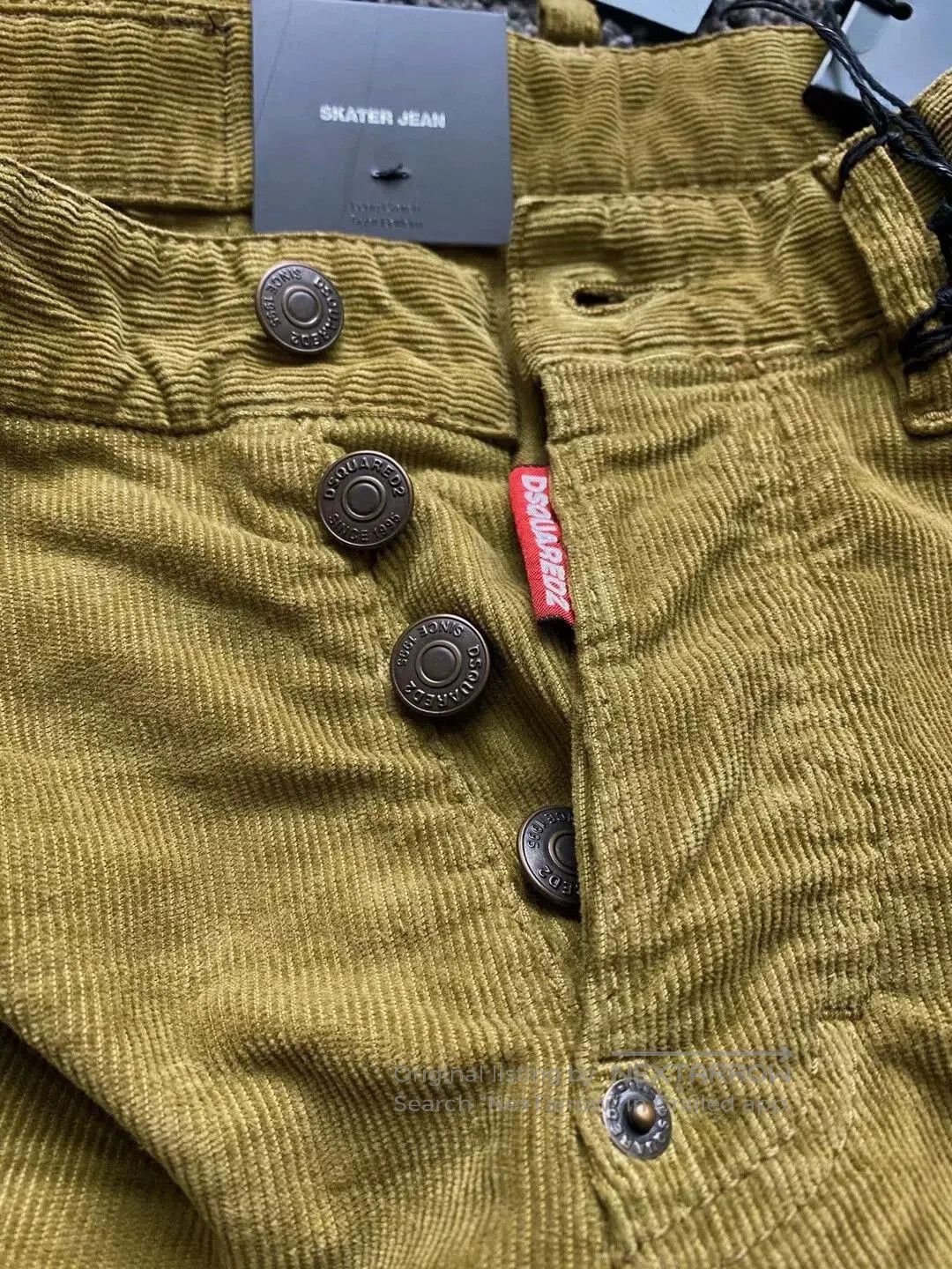 Dsquared2 dsquared2 khaki green corduroy skater pants. Size US 42 / EU 58 - 3 Thumbnail