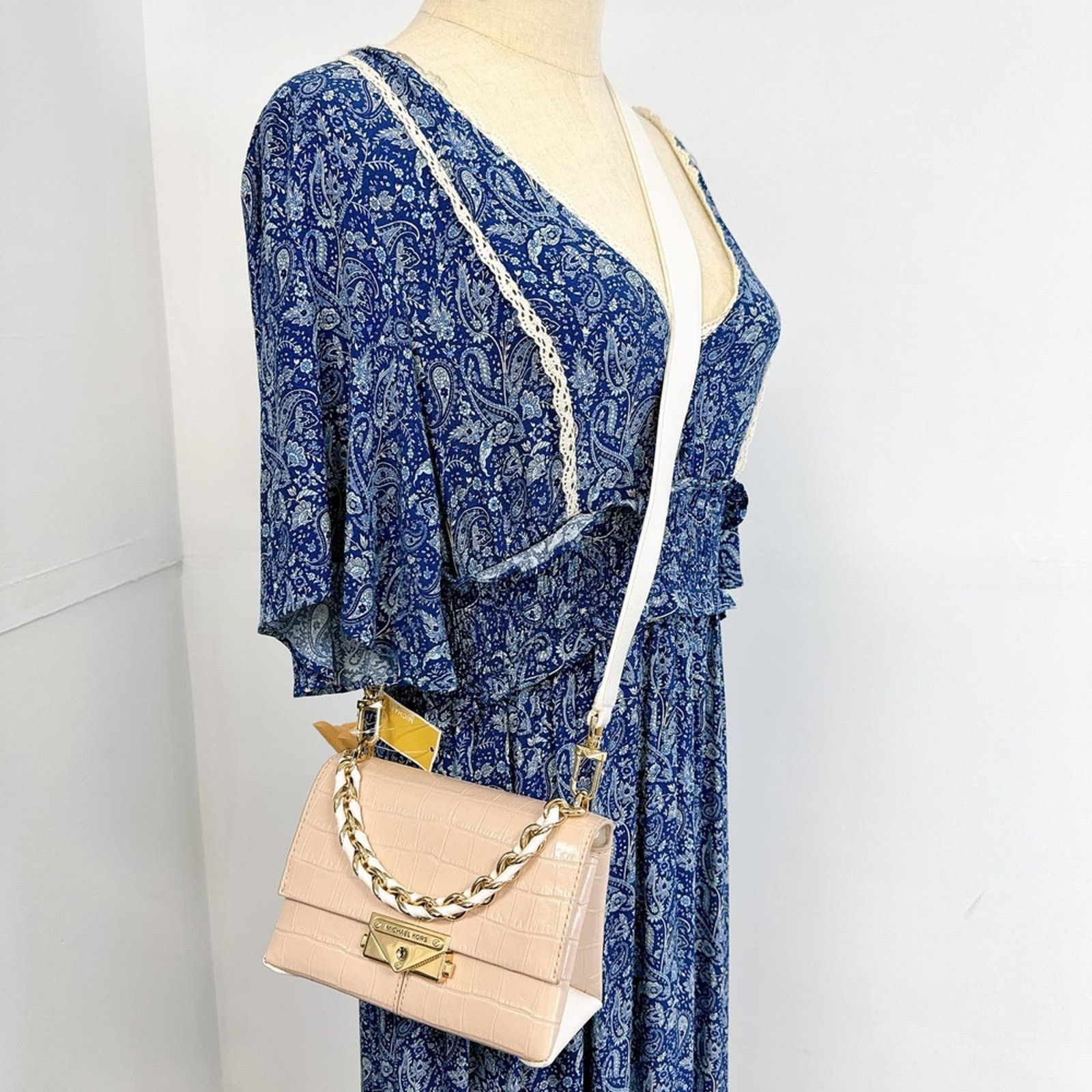 Michael Kors Michael Kors 32T0G0EC0E Cece Embossed Leather Crossbody Bag Size ONE SIZE - 1 Thumbnail