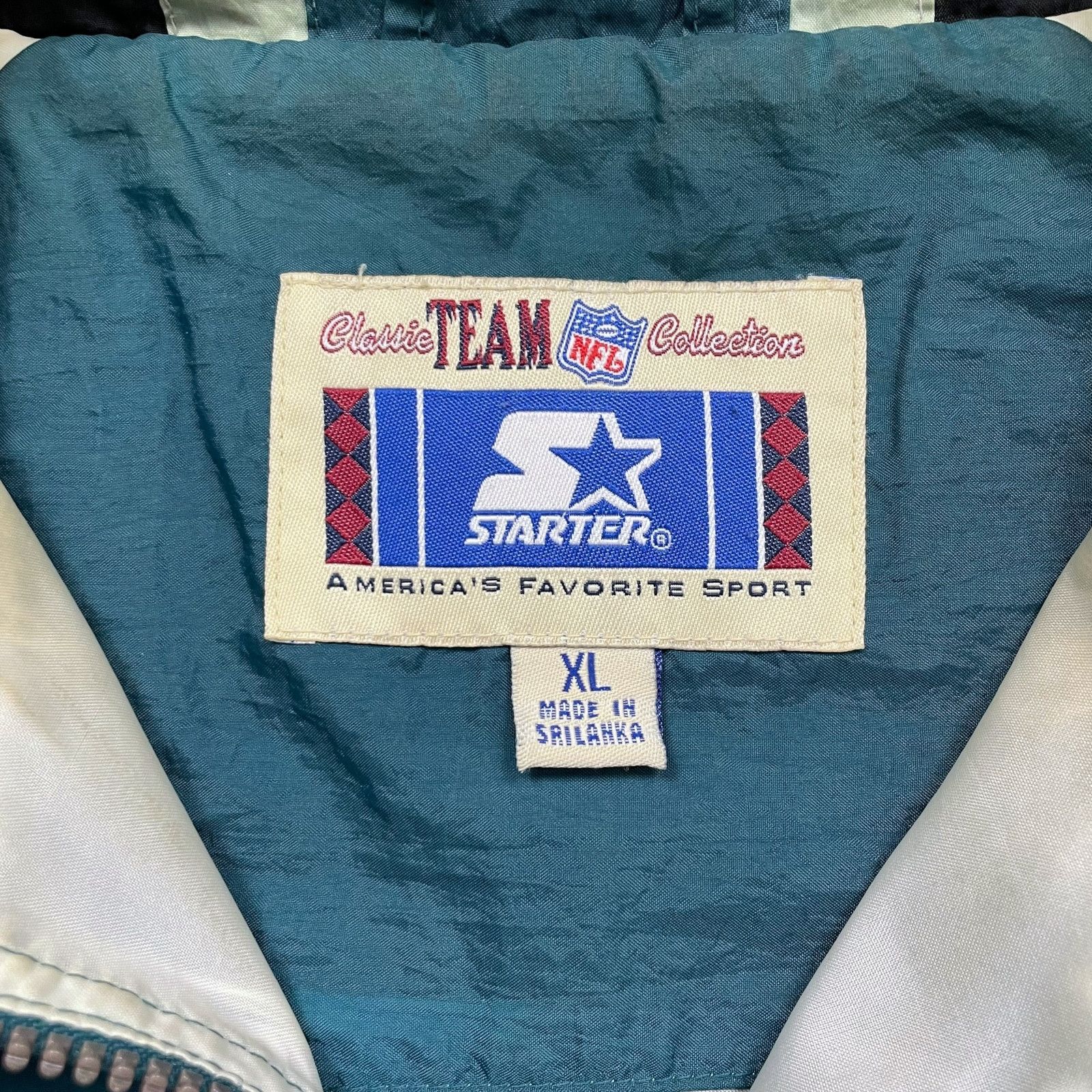 NFL VTG 90s PHILADELPHIA EAGLES STARTER WINDBREAKER JACKET Size US XL / EU 56 / 4 - 5 Thumbnail
