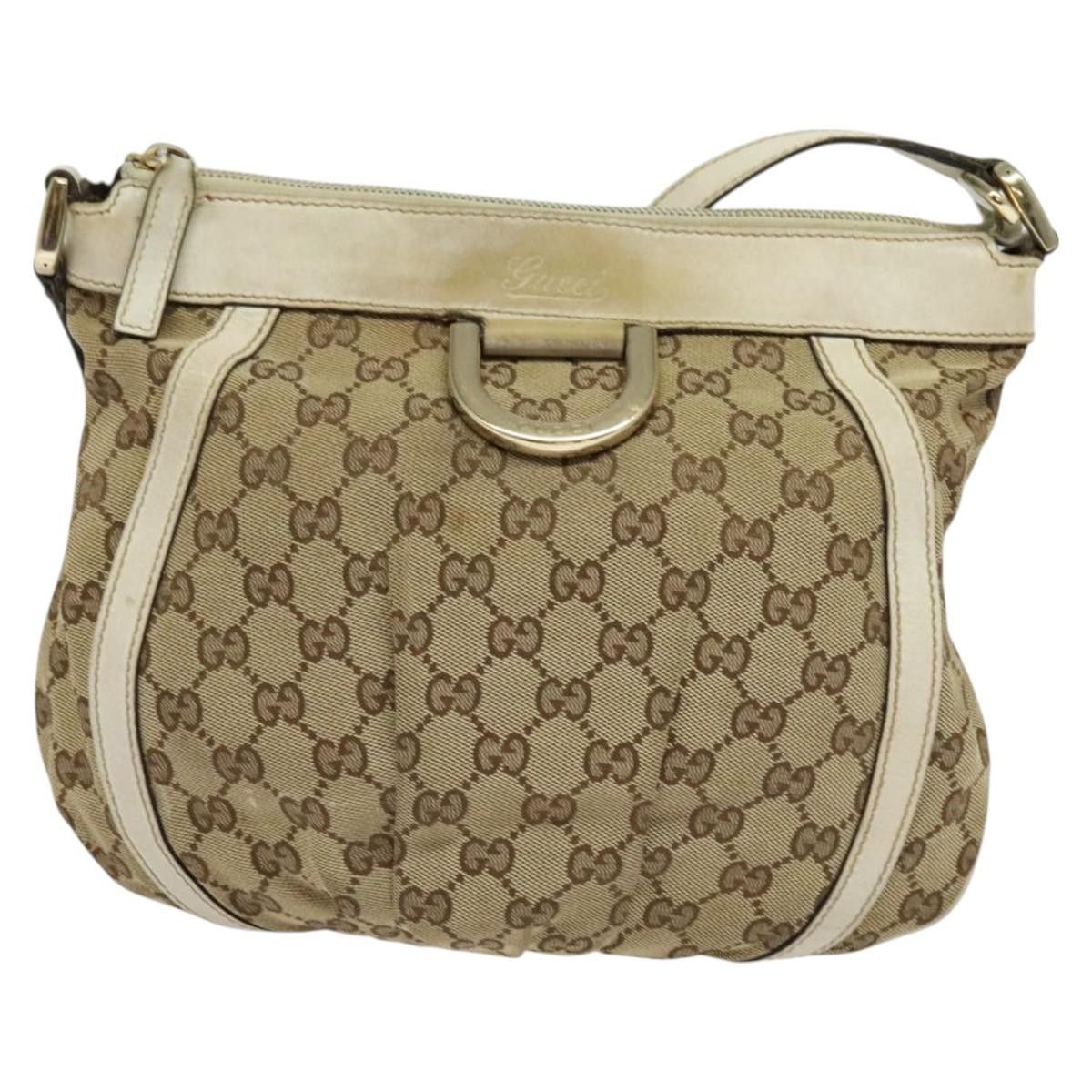 Gucci GUCCI GG Canvas Abbey Shoulder Bag Beige Gold Size ONE SIZE - 2 Thumbnail