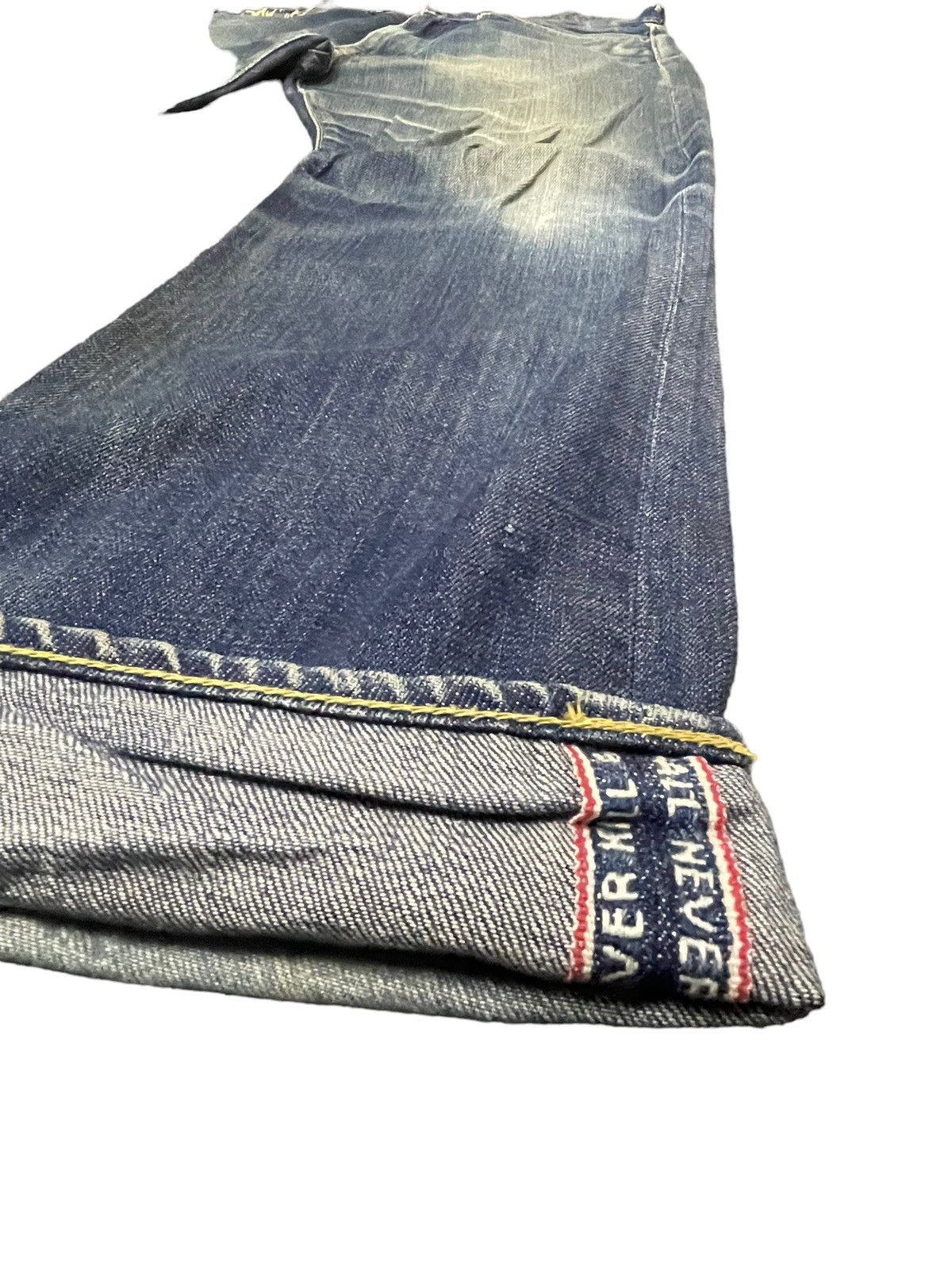Bape Vintage Bape Star Selvedge Faded Distresed Denim Size US 35 - 5 Thumbnail