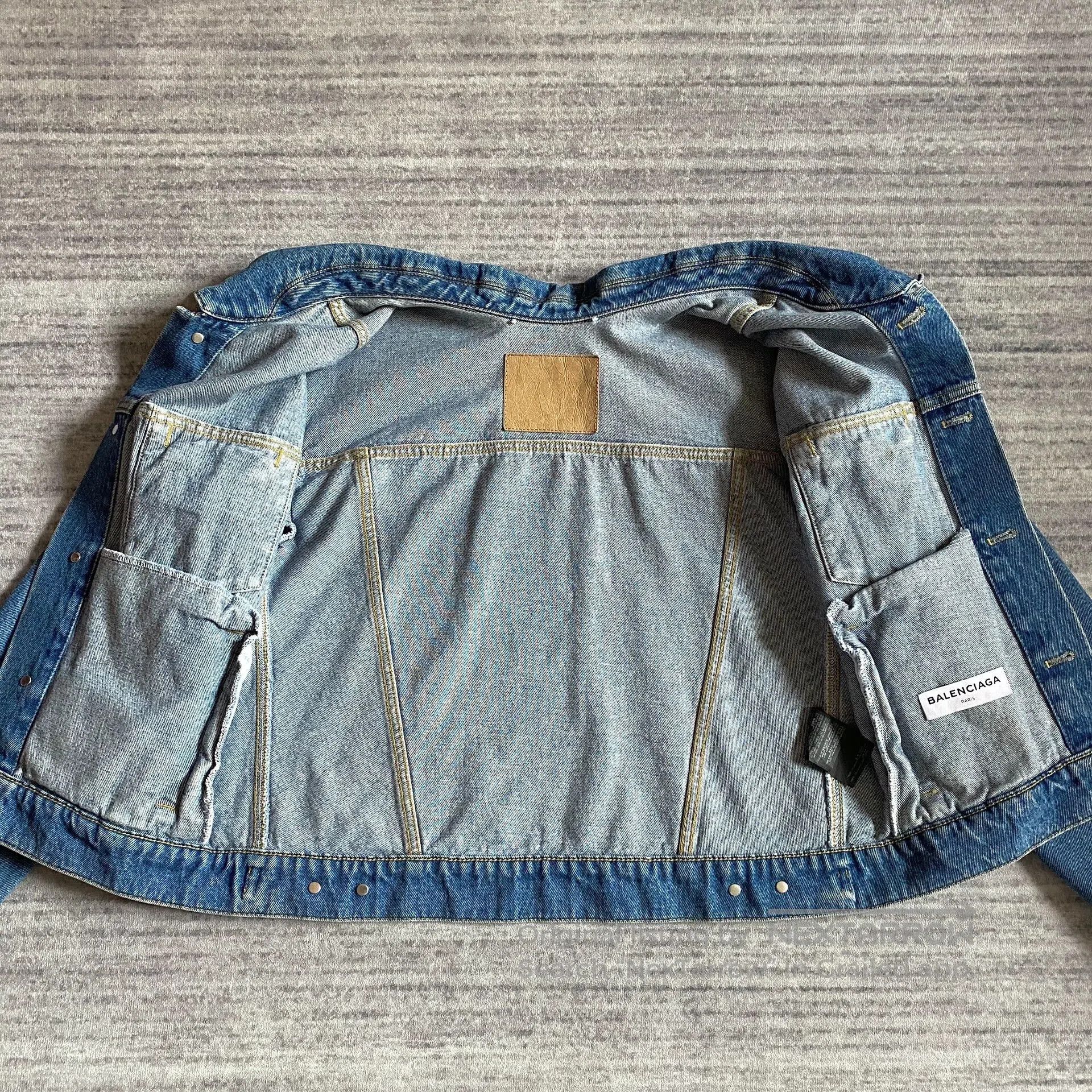 Balenciaga Balenciaga Distressed Denim Jacket for Unisex. Size US S / EU 44-46 / 1 - 3 Thumbnail