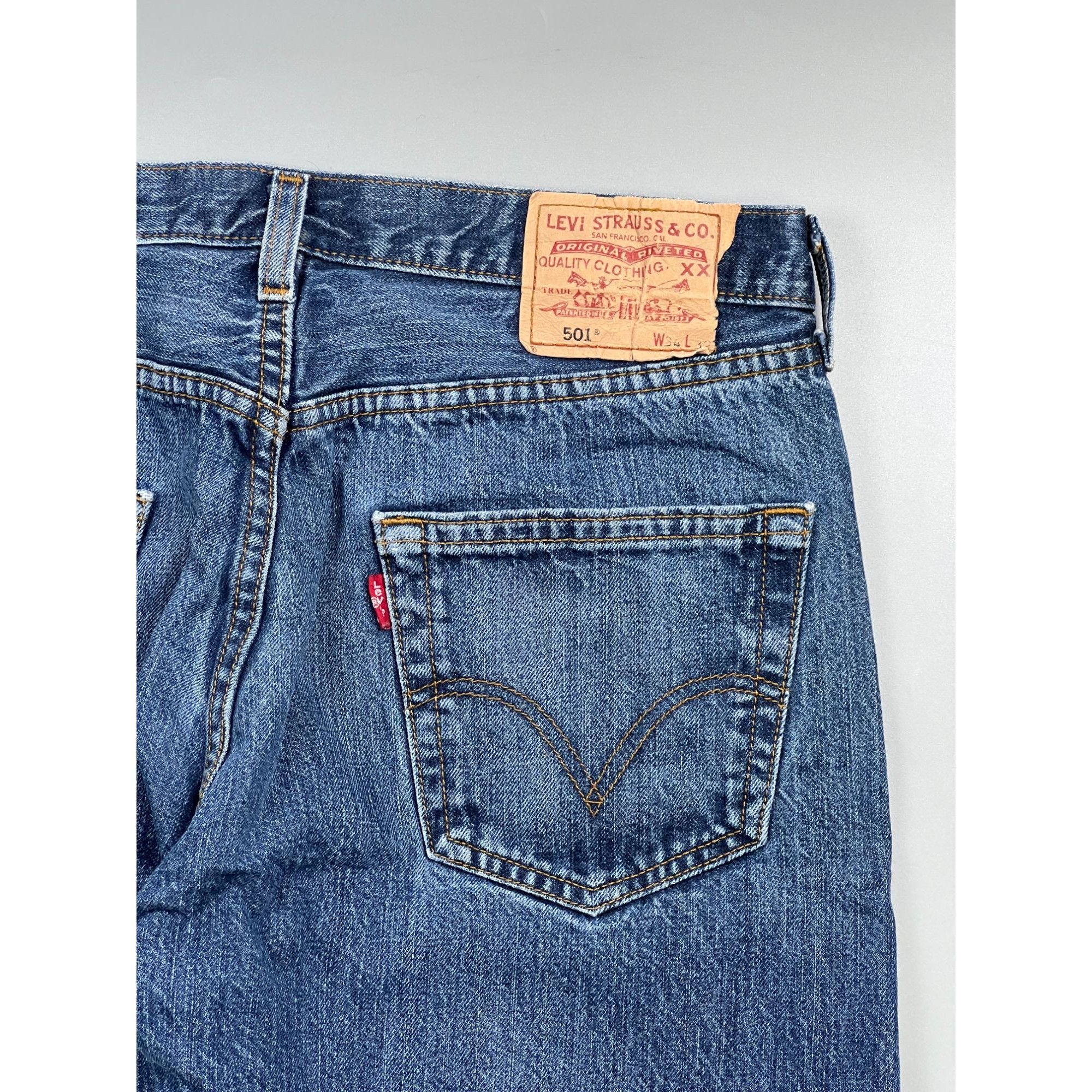 Levi's Levi’s 501 Distressed Denim Jeans Pants (Y0926) Size US 34 / EU 50 - 15 Thumbnail