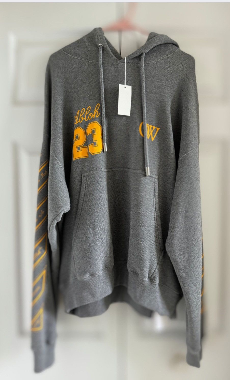 Off-White Off-White Virgil Abloh Men's Gray Hoodie Size US M / EU 48-50 / 2 - 1 Thumbnail