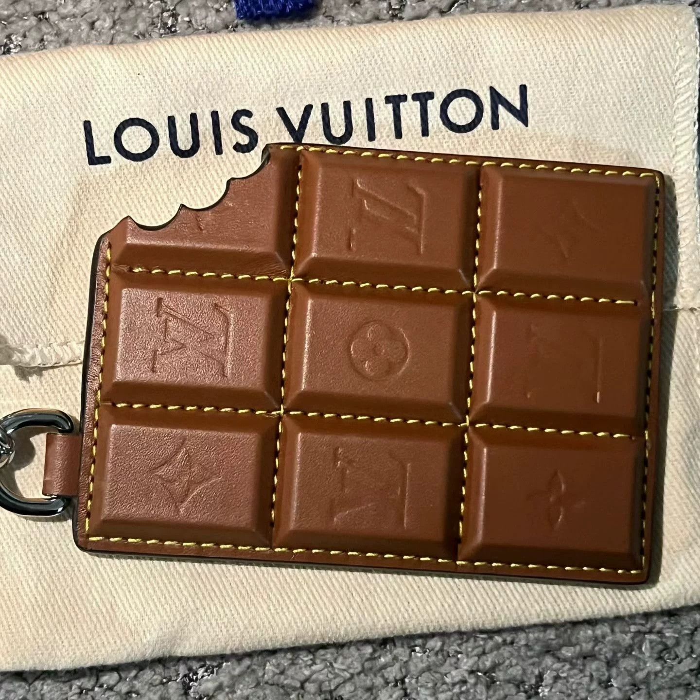 Louis Vuitton Louis Vuitton Brown Engraved Logo Bag Charm Size ONE SIZE - 6 Thumbnail