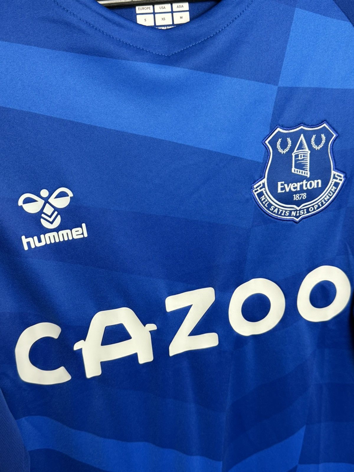 Hummel New Everton 21/22 Home Football Long Sleeve Jersey Size US XS / EU 42 / 0 - 3 Thumbnail