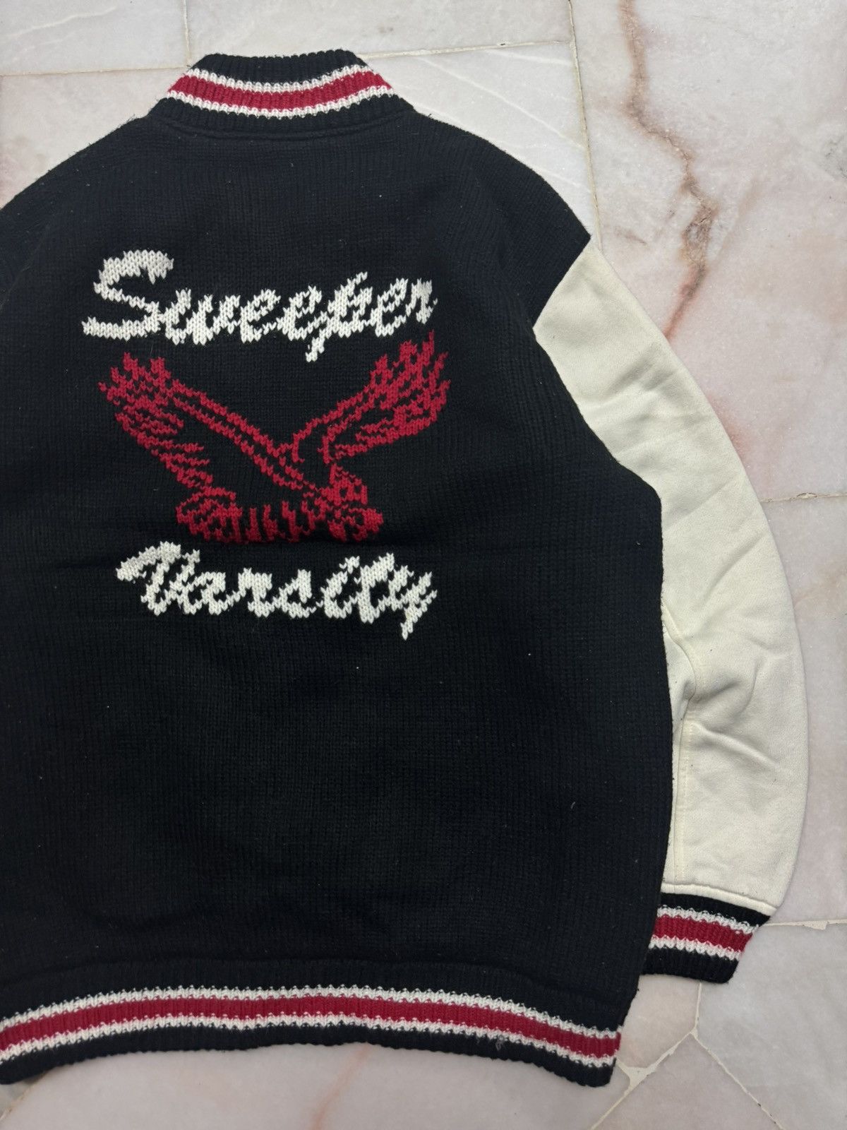 Habitat 💥RARE💥90s JAPANESE EAGLE LOGO NAVAJO ZIPPER STYLE BOMBER Size US XL / EU 56 / 4 - 14 Thumbnail