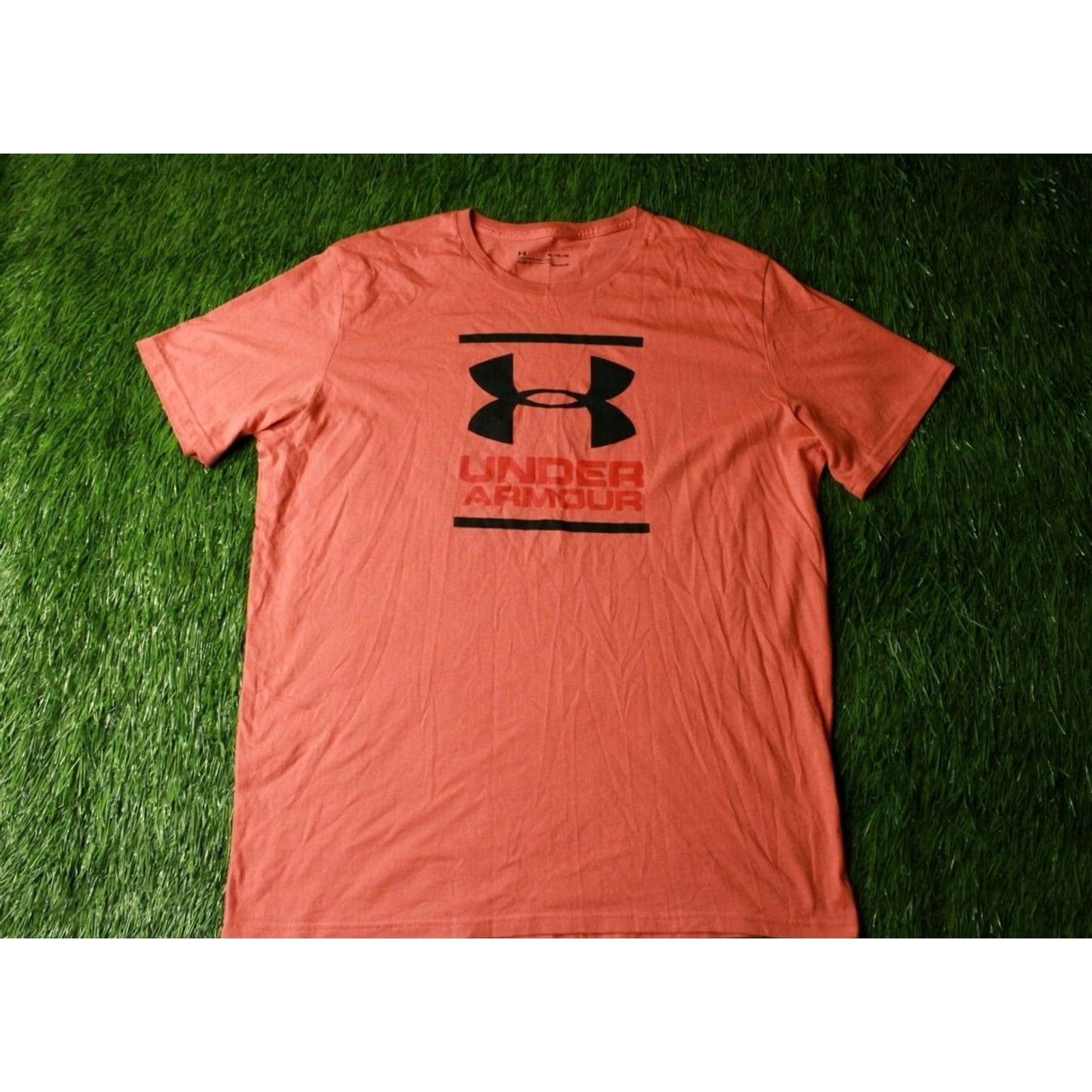 Under Armour Under Armour HeatGear Mens Training Shirt Jersey T-Shirt Tee XL Orange CrossFit Short Sleeve Size US XL / EU 56 / 4 - 2 Thumbnail