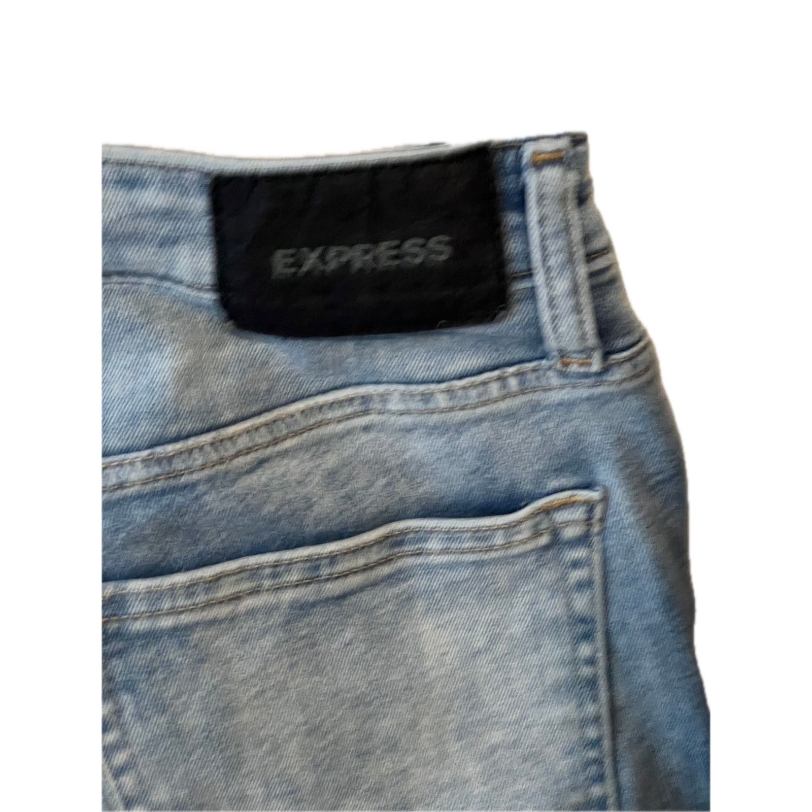 Express Express Skinny Blue Jeans Mens 29x30 Size US 29 - 3 Thumbnail