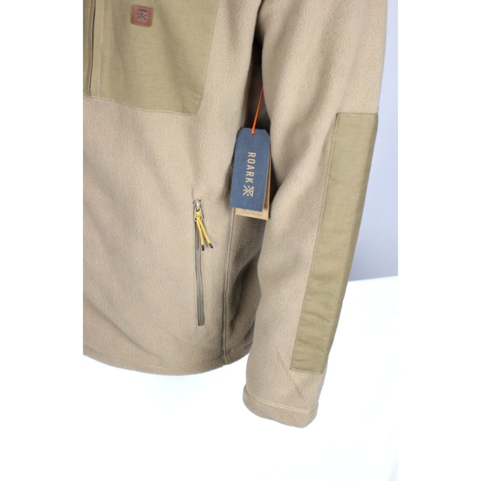 Roark VINTAGE Roark Landfall Fleece Full Zip Jacket Long Sleeve Khaki RF277 Size US XL / EU 56 / 4 - 4 Thumbnail