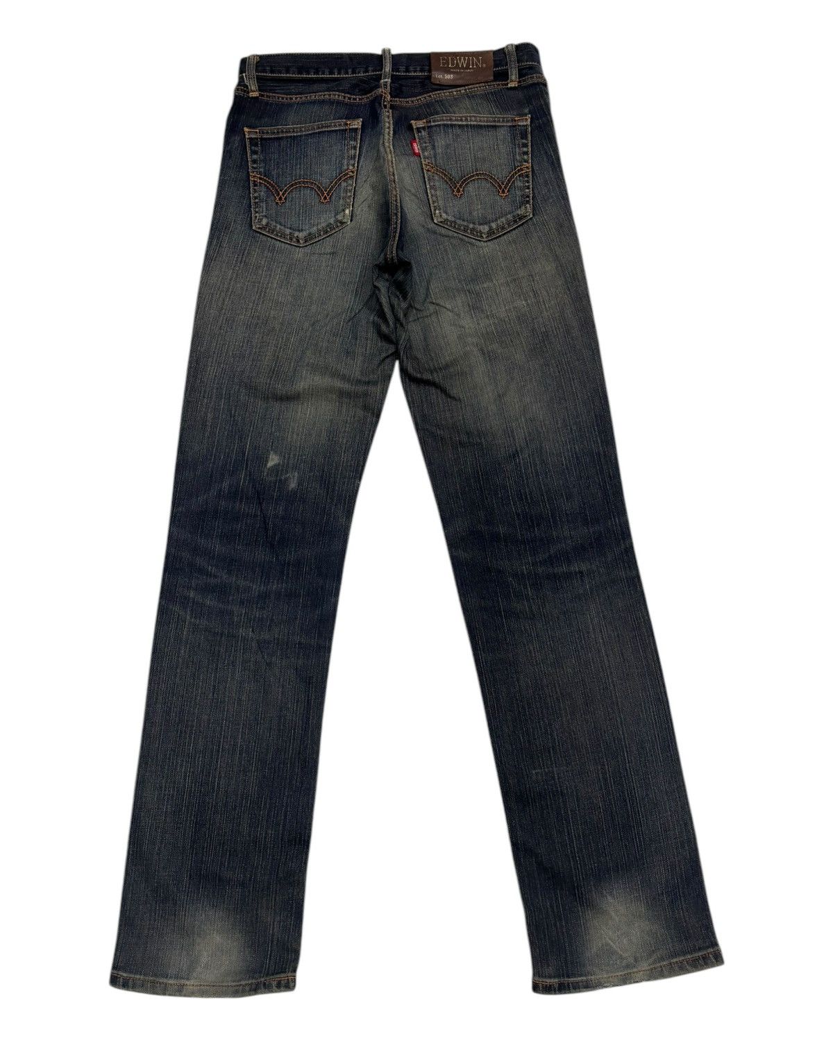 Edwin VINTAGE EDWIN MADE IN JAPAN LOT 503 RUSTY DISTRESSED DENIM Size US 31 - 2 Thumbnail