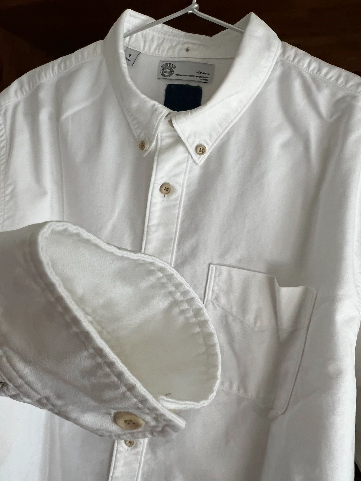 Vintage visvim 14 Egyptian Cotton Camo DroppedSleeve White Size 2 Size US M / EU 48-50 / 2 - 6 Thumbnail