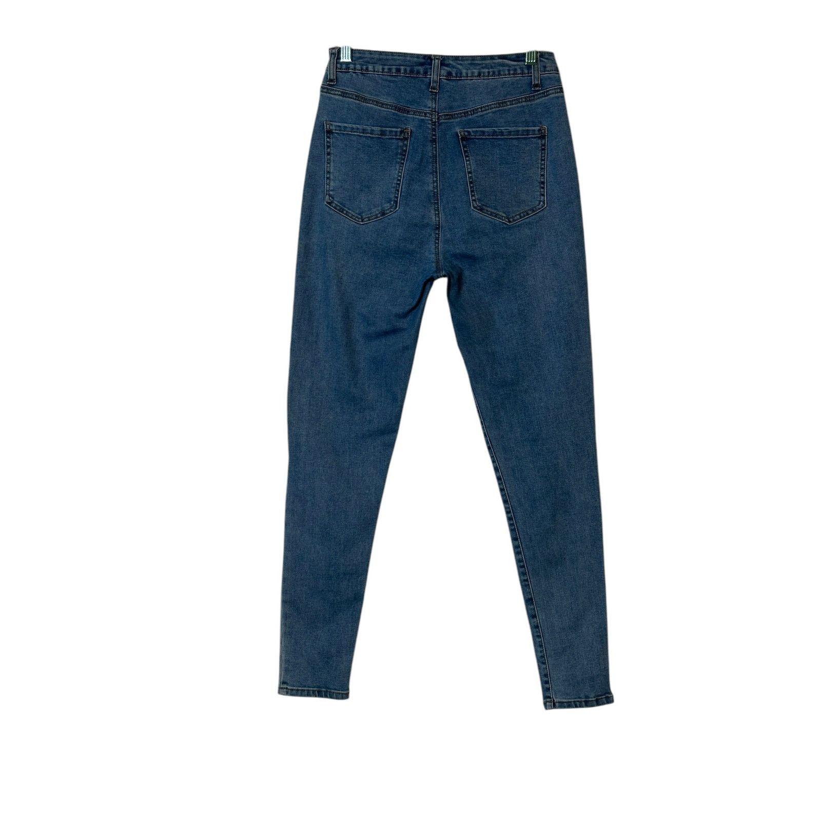 Forever 21 FOREVER 21 blue skinny high waisted stretch jeans size 29 Size 29" - 10 Thumbnail