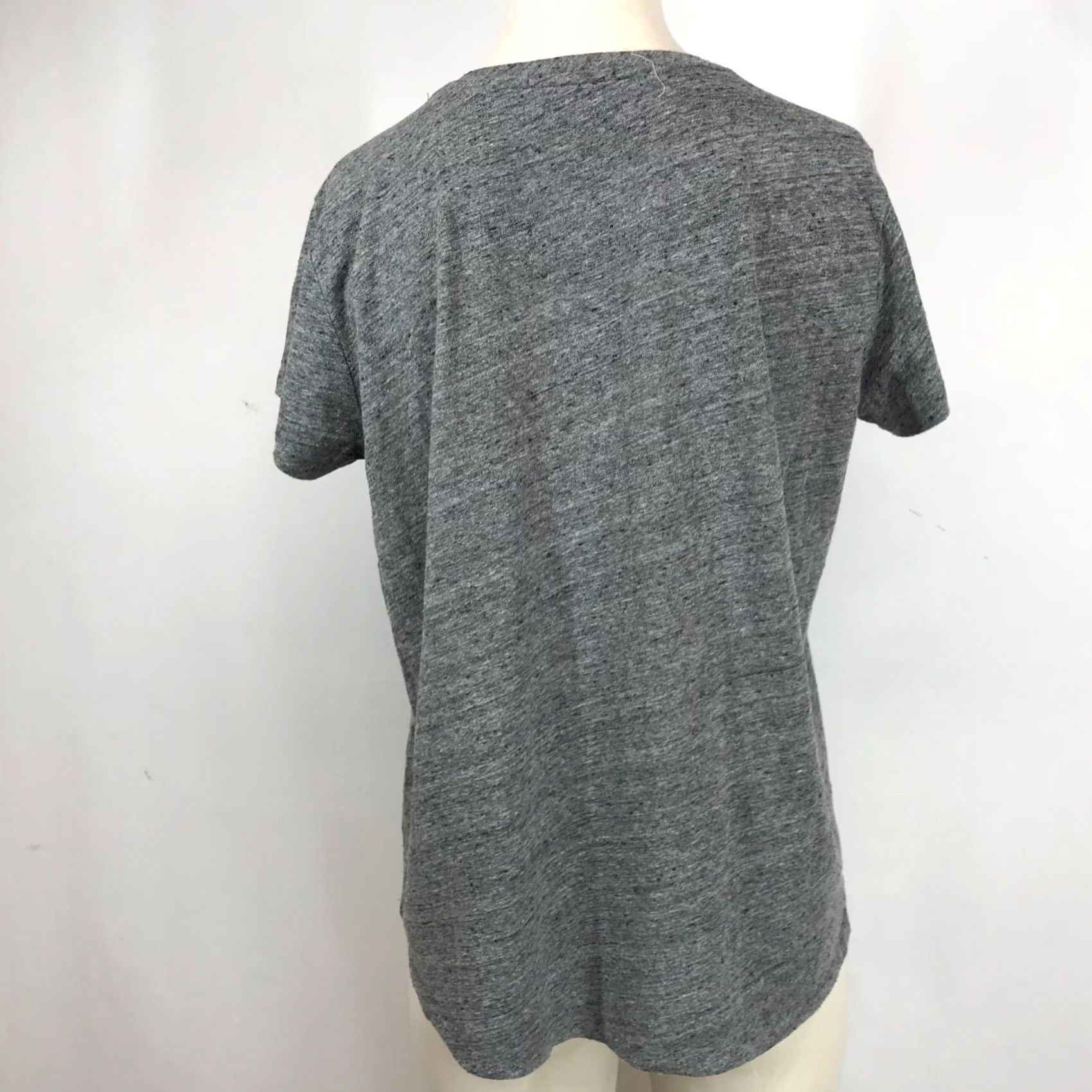 Marine Layer Marine Layer Womens Medium Gray Cotton Blend Shirt Size M / US 6-8 / IT 42-44 - 5 Thumbnail
