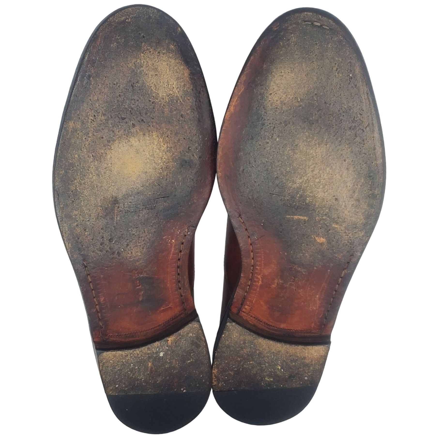 Cole Haan Italy Bragano Cole Haan Men's size 11.5B Brown Leather Woven Size US 11.5 / EU 44-45 - 3 Thumbnail