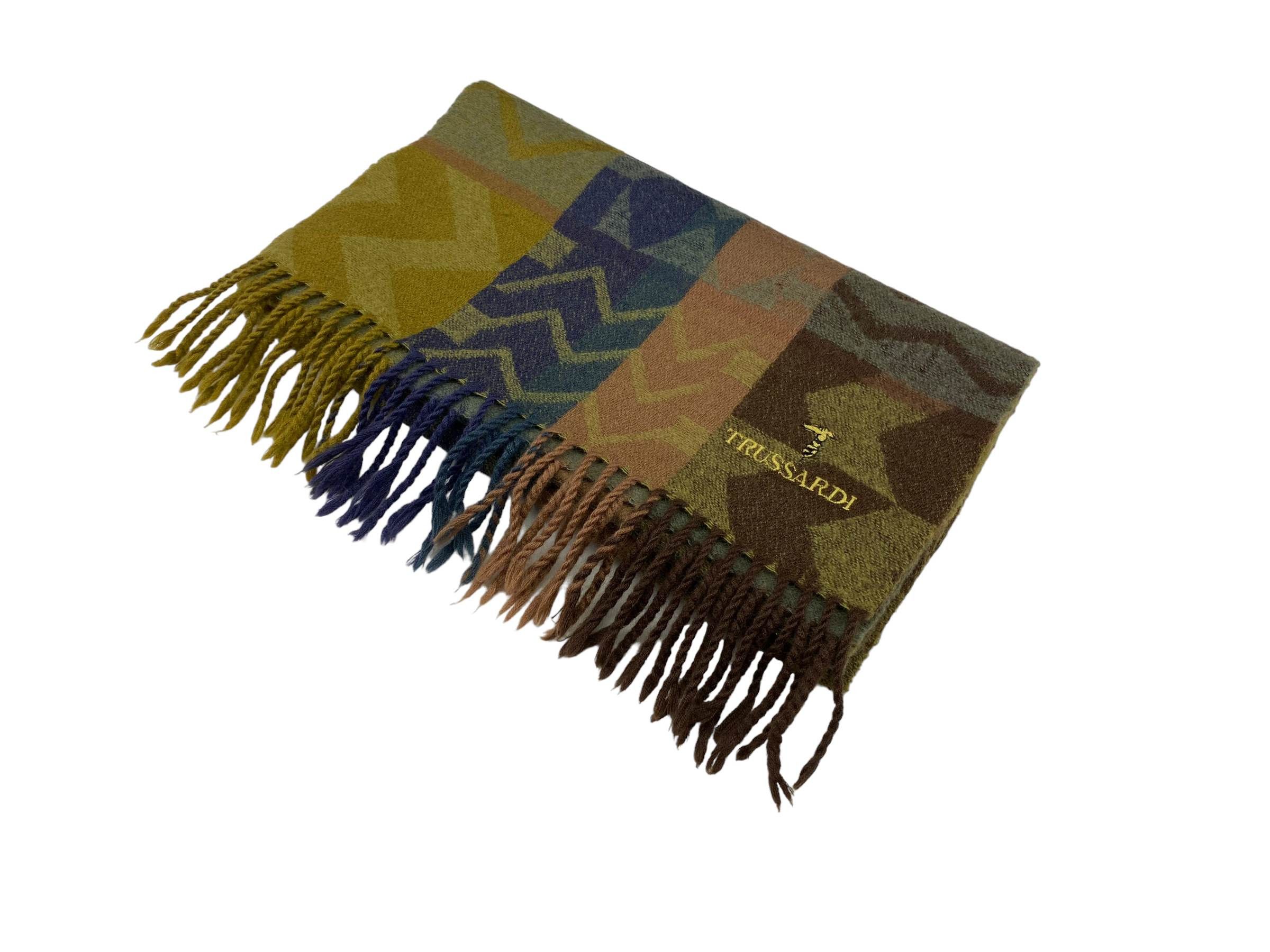 Trussardi Vintage Trussardi Wool & Silk Scarf Italian Designer Size ONE SIZE - 6 Thumbnail