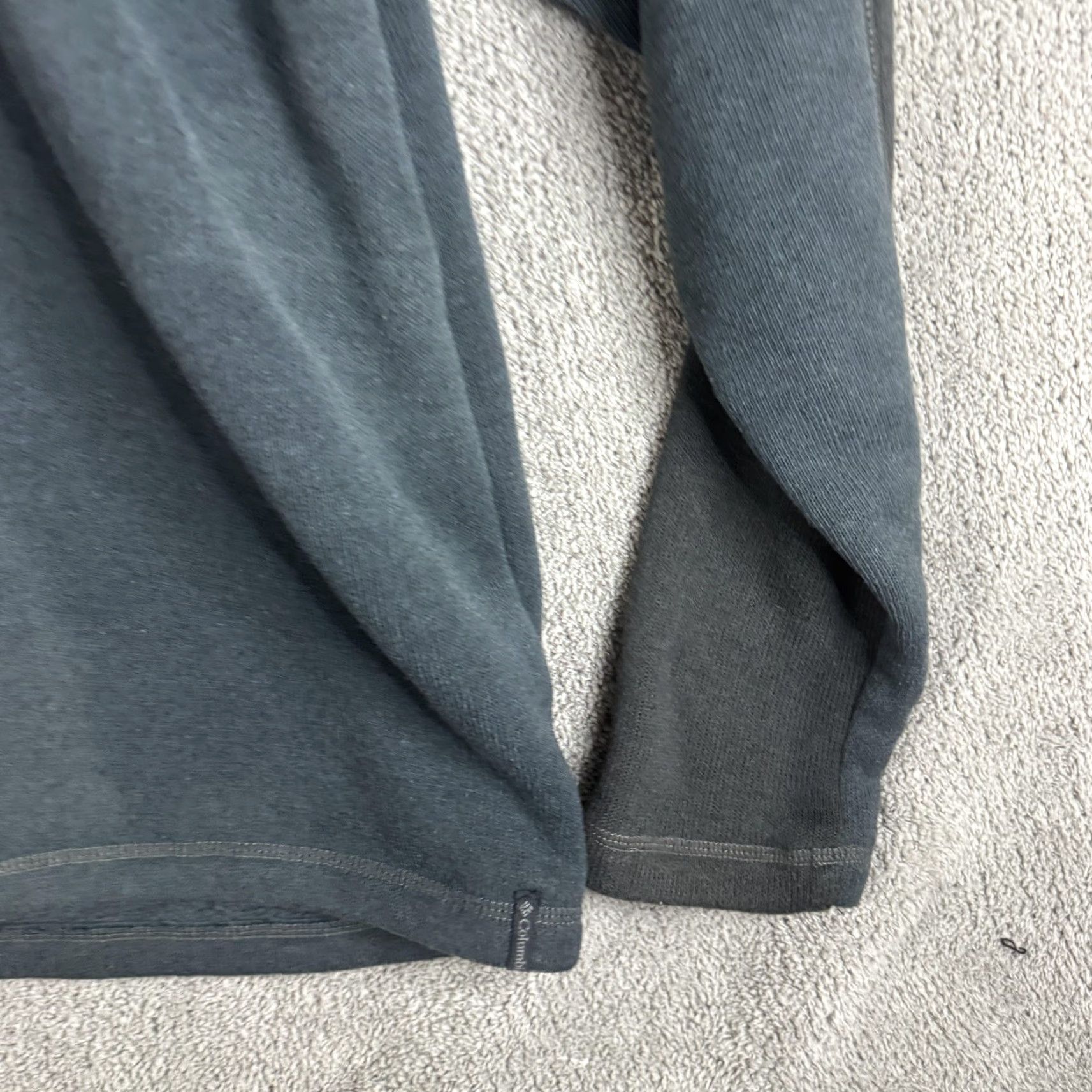 Vintage Columbia Pullover Mens M Gray 1/4 Zip Fleece Mock Neck Sherpa Lined Casual Winter Size US M / EU 48-50 / 2 - 3 Thumbnail