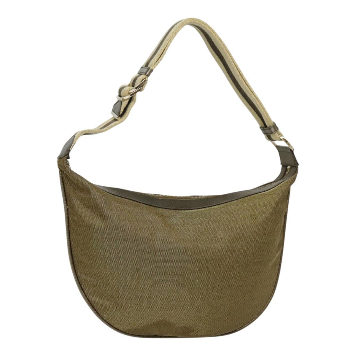 GUCCI Sherry Line Shoulder Bag Canvas Brown Gold 00141810