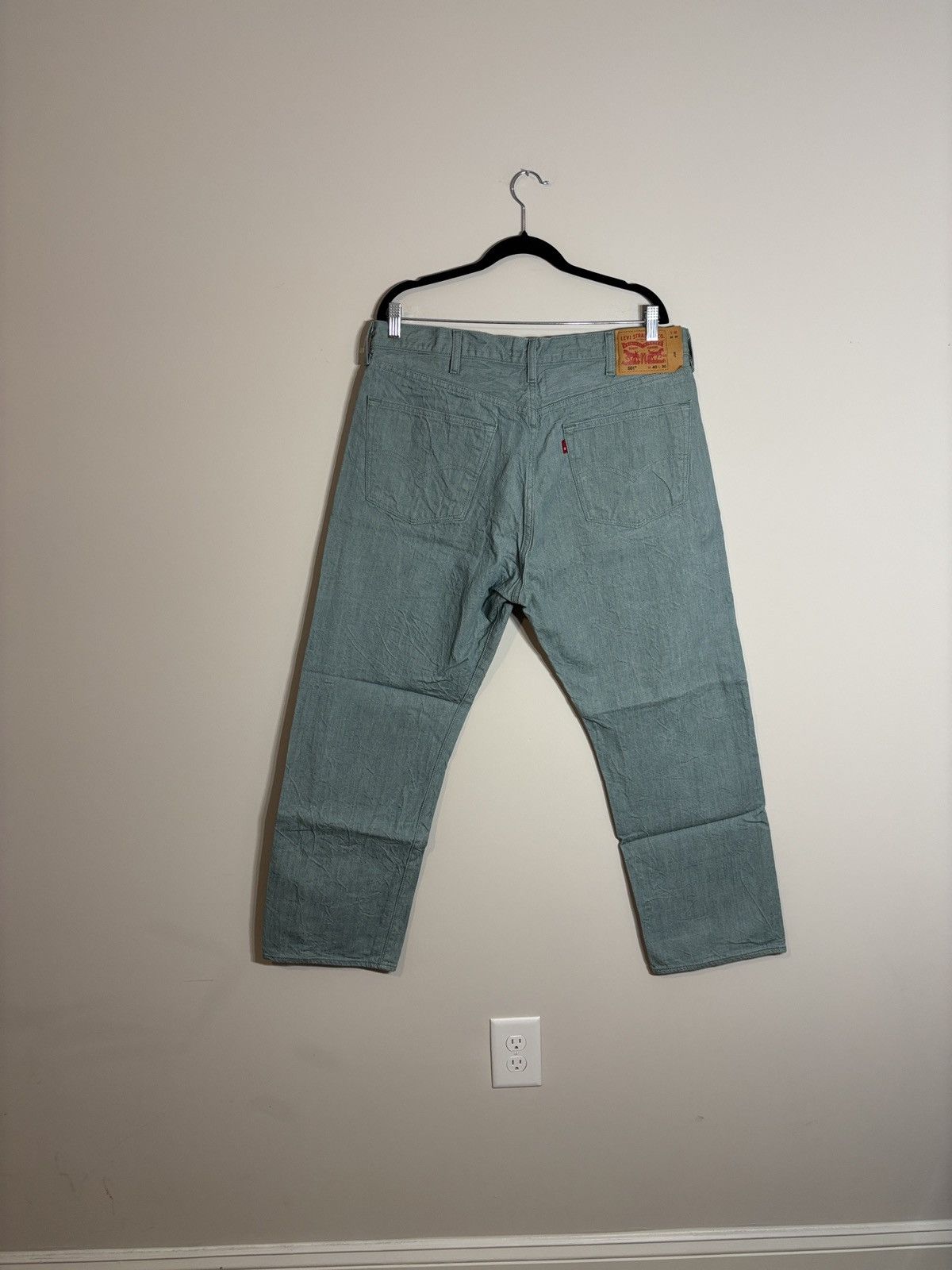 Levi's Levi’s 501 White Oak Cone Denim Jeans Moss Green Size US 38 / EU 54 - 5 Thumbnail