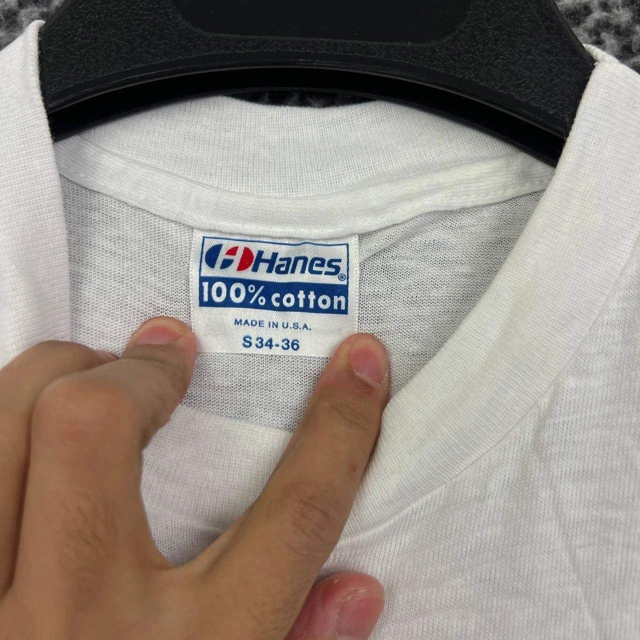 Hanes Vintage HesGames HesWare Shirt Men White Hanes Cotton S Size US S / EU 44-46 / 1 - 6 Thumbnail