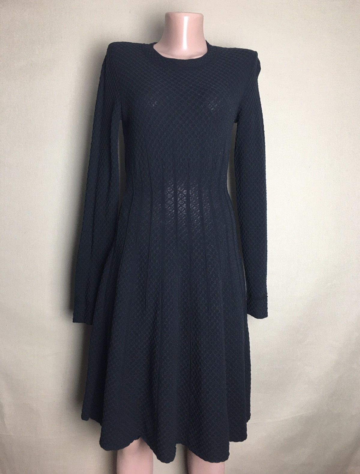 Missoni MISSONI Black Jacquard Wool Viscose Womens Dress Size S / US 4 / IT 40 - 2 Thumbnail