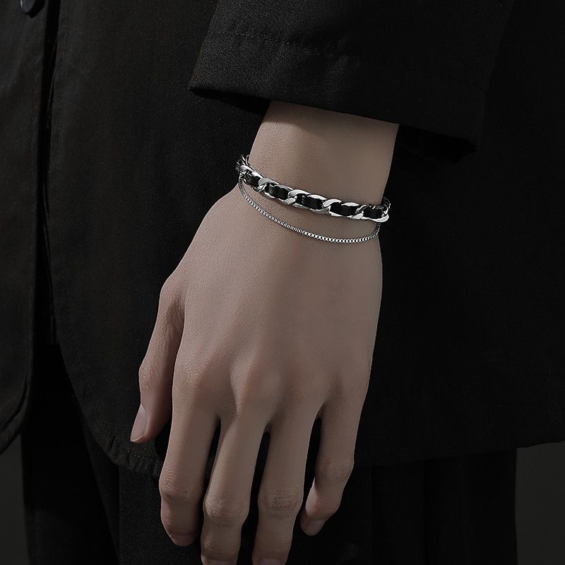 Jewelry Hip-hop Bracelet Y2K Punk Chain Gotch Bracelets Chains Size ONE SIZE - 3 Thumbnail