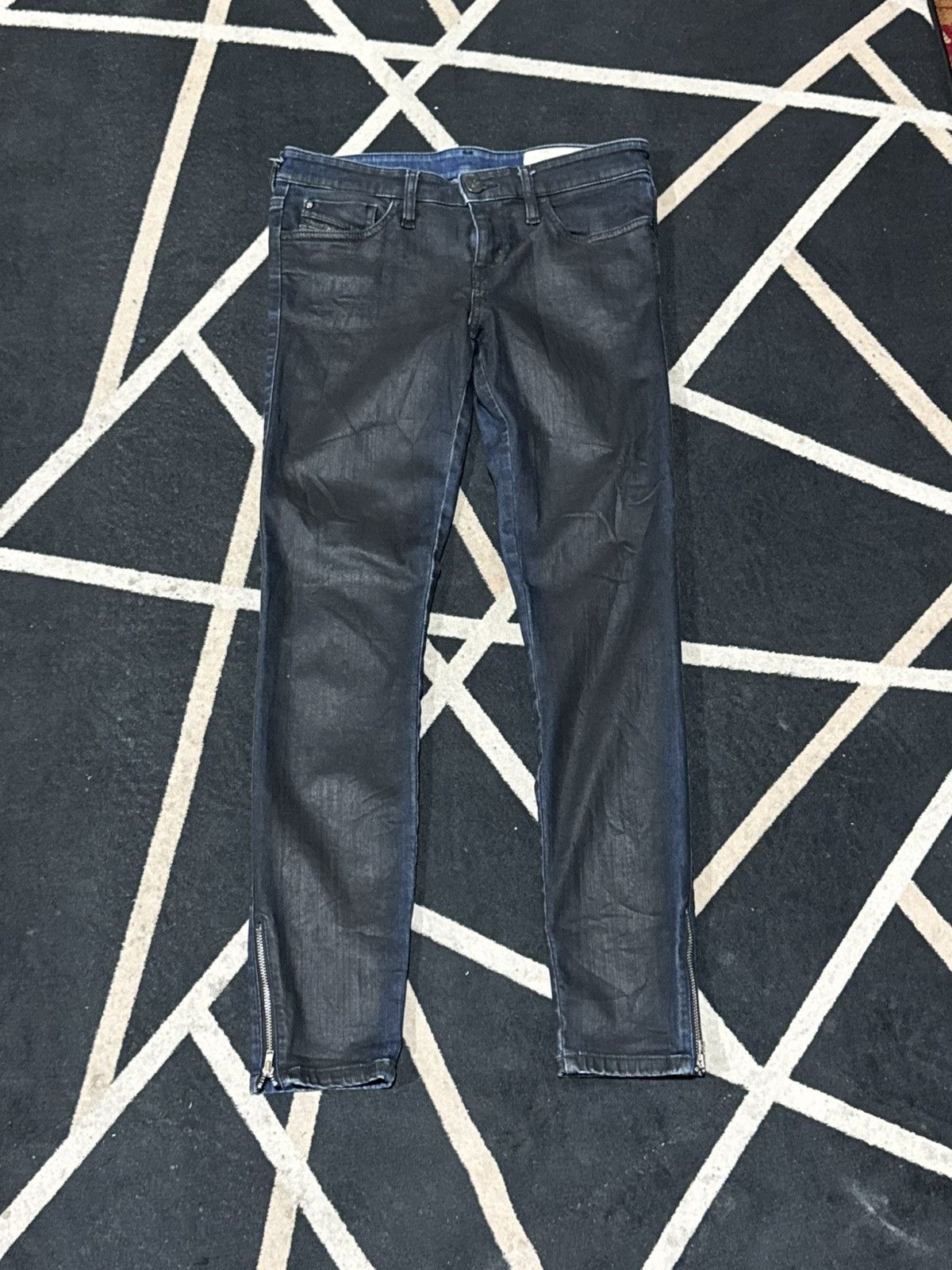 14th Addiction Waxed Skinny Diesel Denim Pants Japanese Styled Size 27" / US 4 / IT 40 - 1 Thumbnail