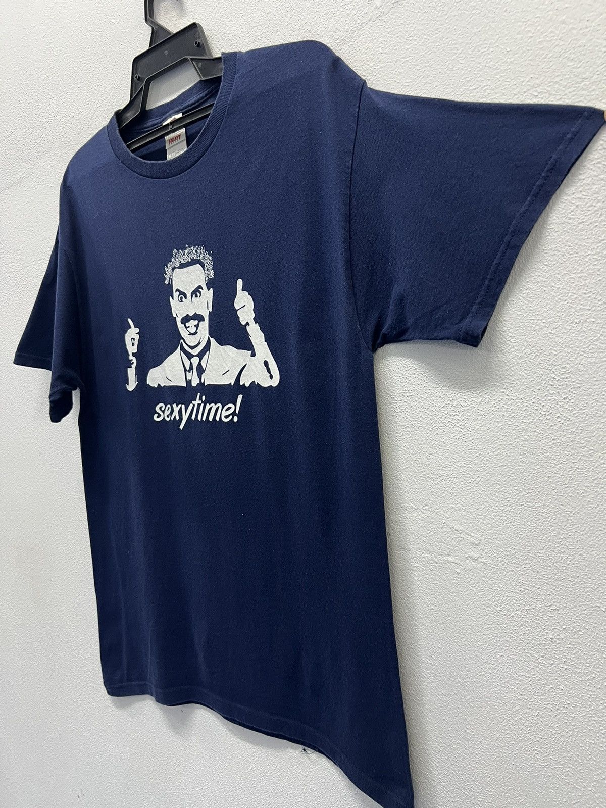 Vintage Vintage Borat Sexy Time Comedy Blue Graphic Size US L / EU 52-54 / 3 - 4 Thumbnail