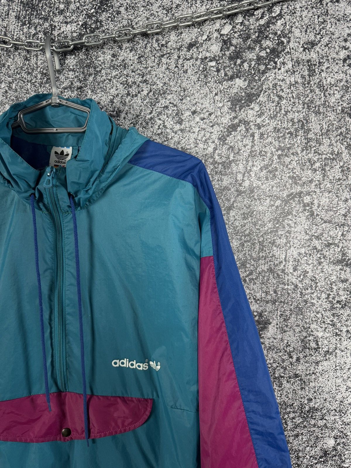 Adidas Adidas Vintage 90s Nylon Jacket Windbreaker Retro Size M Size US M / EU 48-50 / 2 - 2 Thumbnail