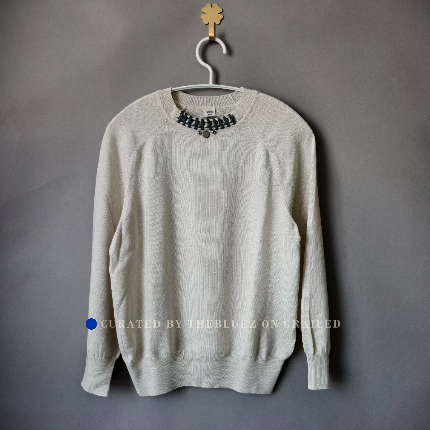 Hermes Hermes Wool Sweater with Neckline Knot Size XXS / US 00 / IT 34 - 1 Thumbnail