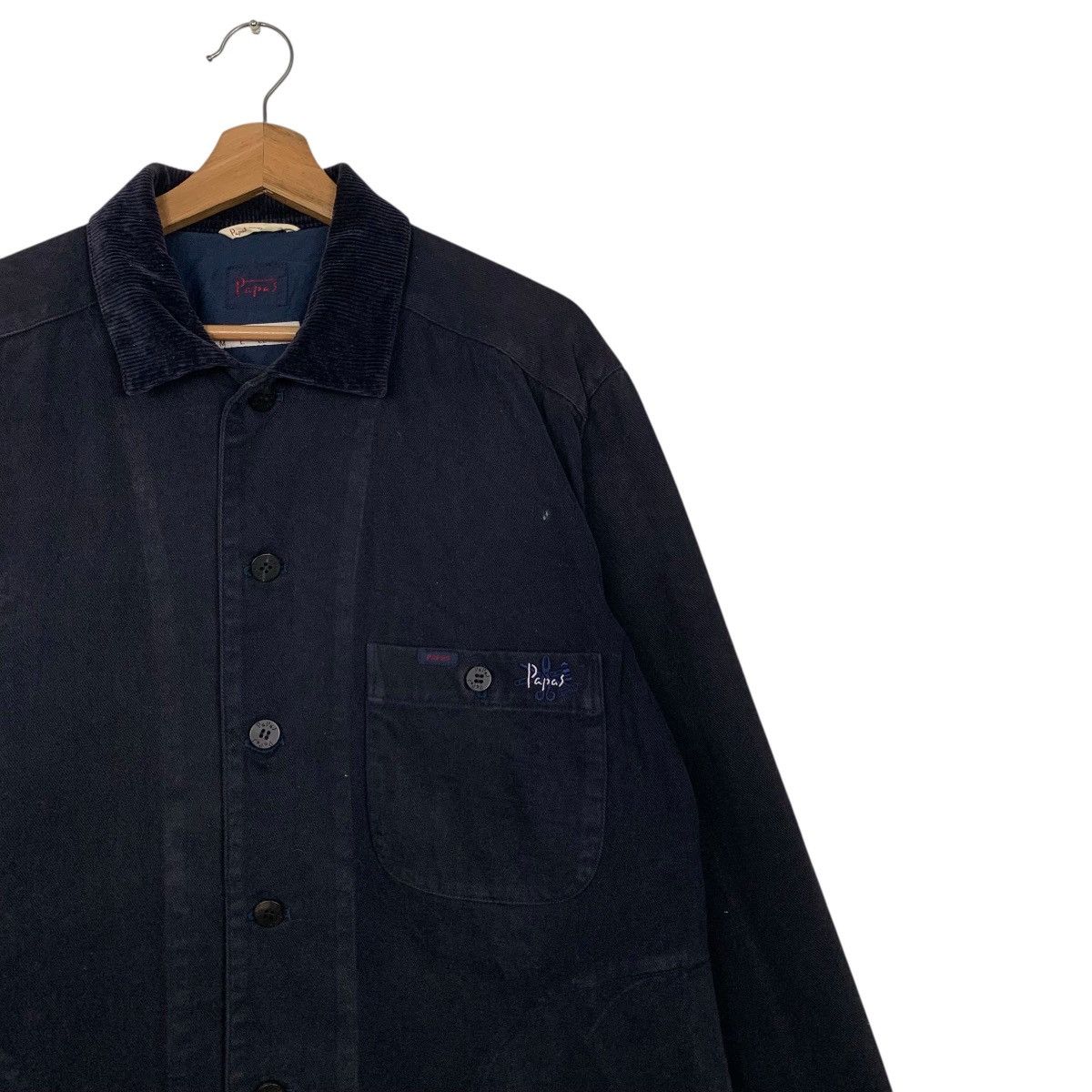 Japanese Brand PAPAS Button Casual Blue Jacket#2933-C133 Size US L / EU 52-54 / 3 - 5 Thumbnail