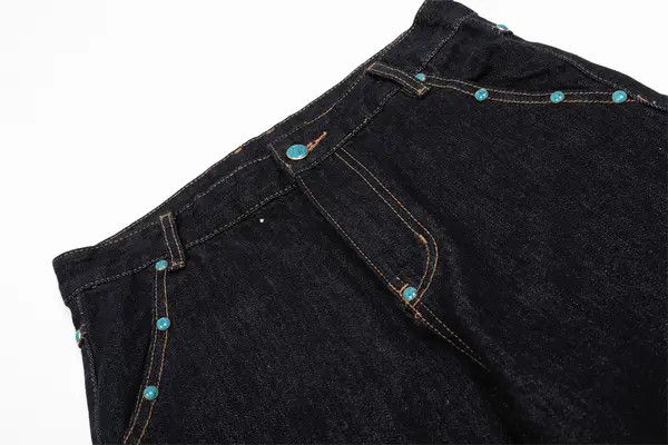 Vintage Asaoka x zai Men's high street loose wide-leg scimitar jeans Size US 32 / EU 48 - 3 Thumbnail