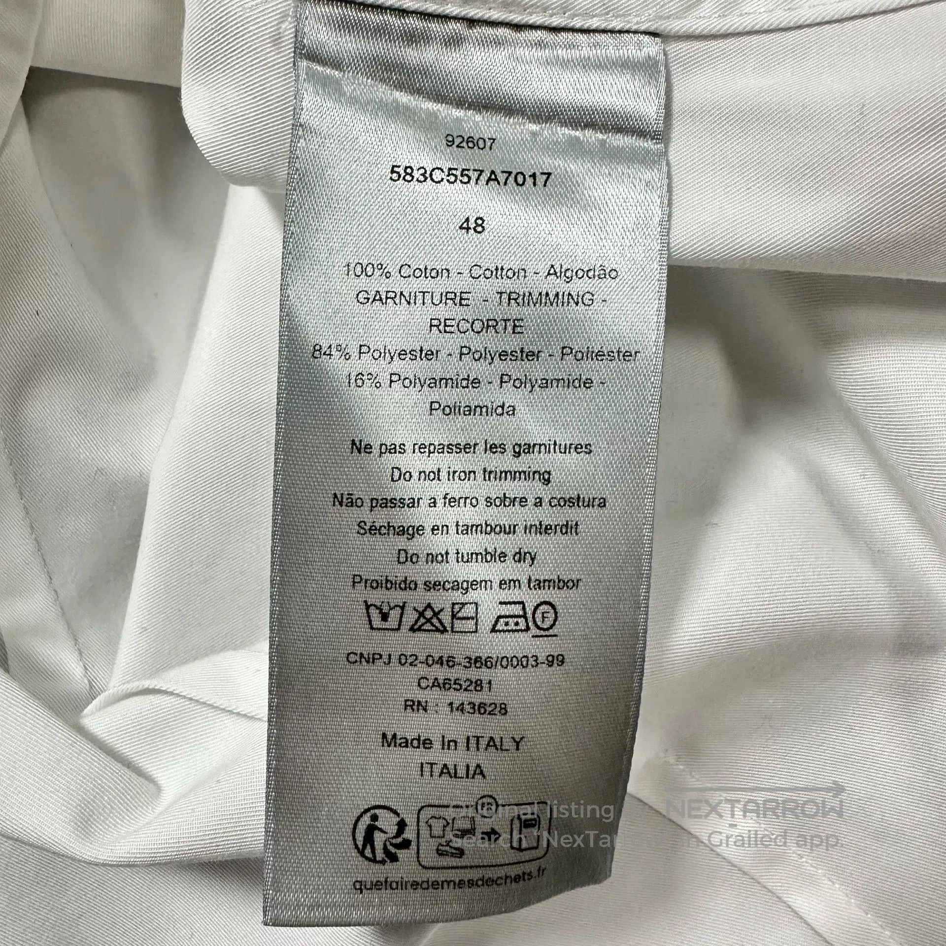 Dior Dior 2025 White Embroidered Cotton Jacket. Size US M / EU 48-50 / 2 - 5 Thumbnail