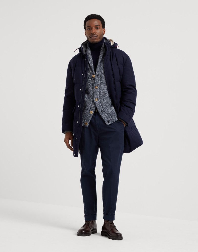 Brunello Cucinelli o1w1db10226 Wr Padded Jacket in Open Blue Size US S / EU 44-46 / 1 - 2 Thumbnail