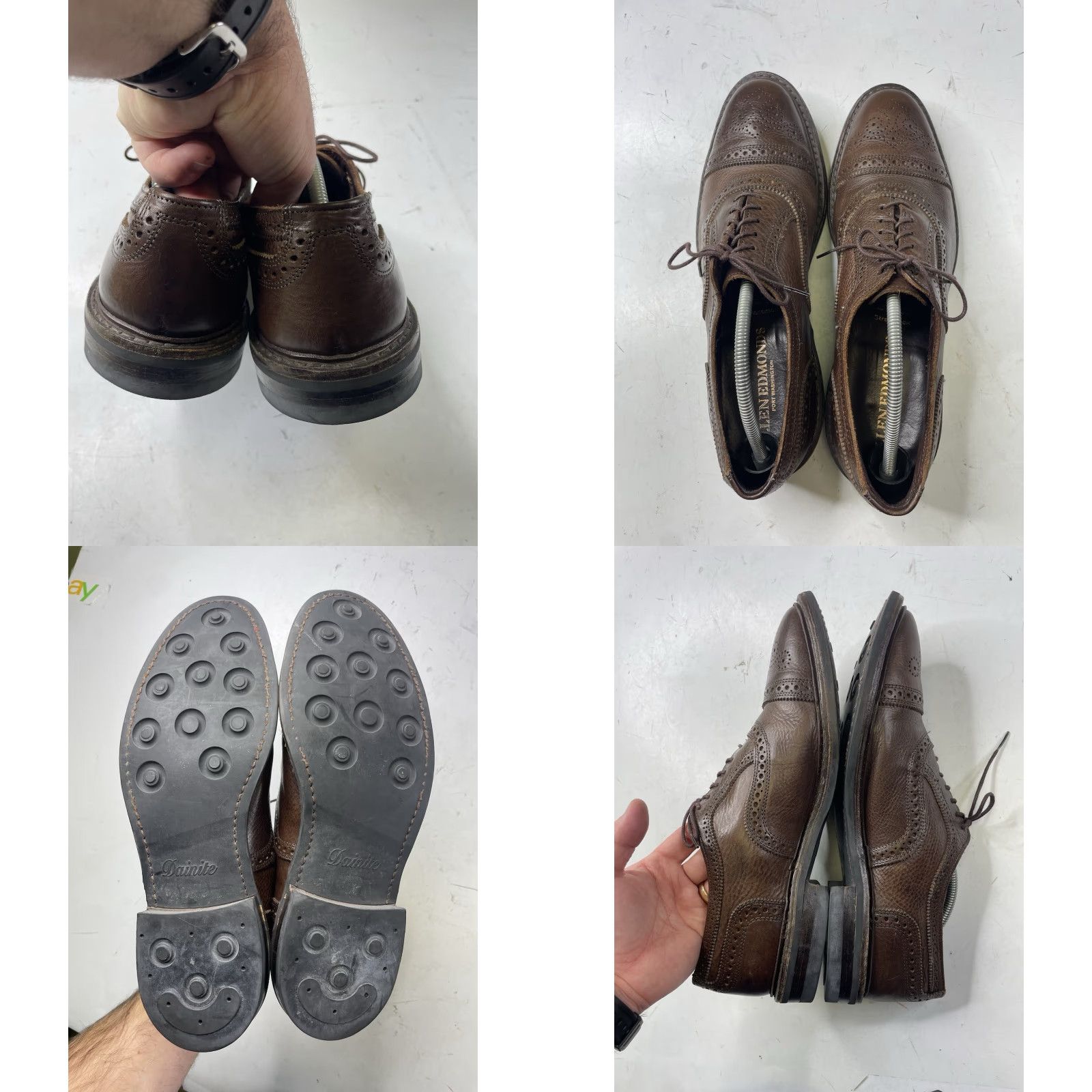 Allen Edmonds Strandmok Brown Leather Cap Toe Oxford Dress Shoes 11.5 D Mens Shoes Brown Leather Oxford Cap Toe Dress Shoes 11.5 D Mens