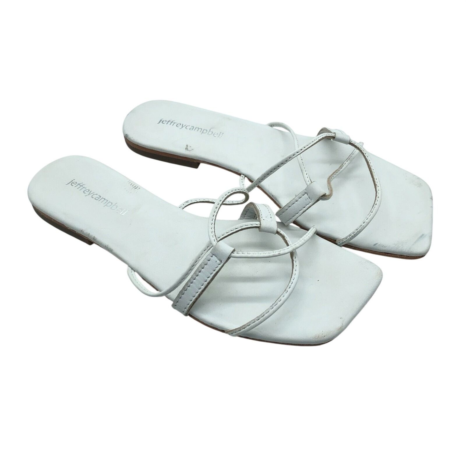 Jeffrey Campbell Jeffrey Campbell Womens Flat Sandals Strappy Slip On Leather Size US 6 / IT 36 - 1 Thumbnail