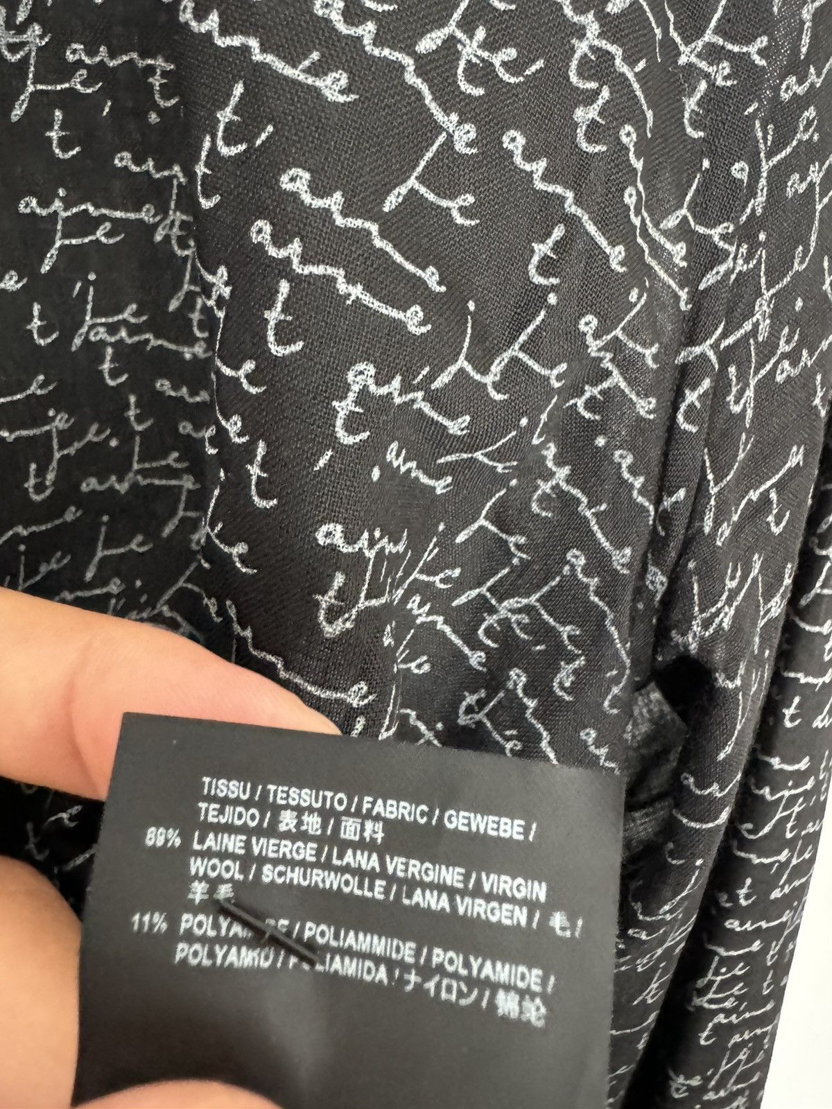 Saint Laurent Paris J’Taime semi sheer shirt Size US S / EU 44-46 / 1 - 6 Thumbnail