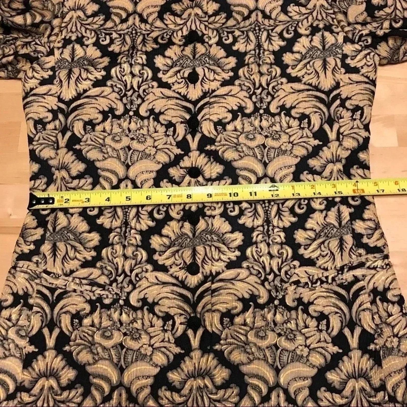 Other Dana Buchman Silk Floral Damask Long Jacket Coat Size S / US 4 / IT 40 - 11 Thumbnail
