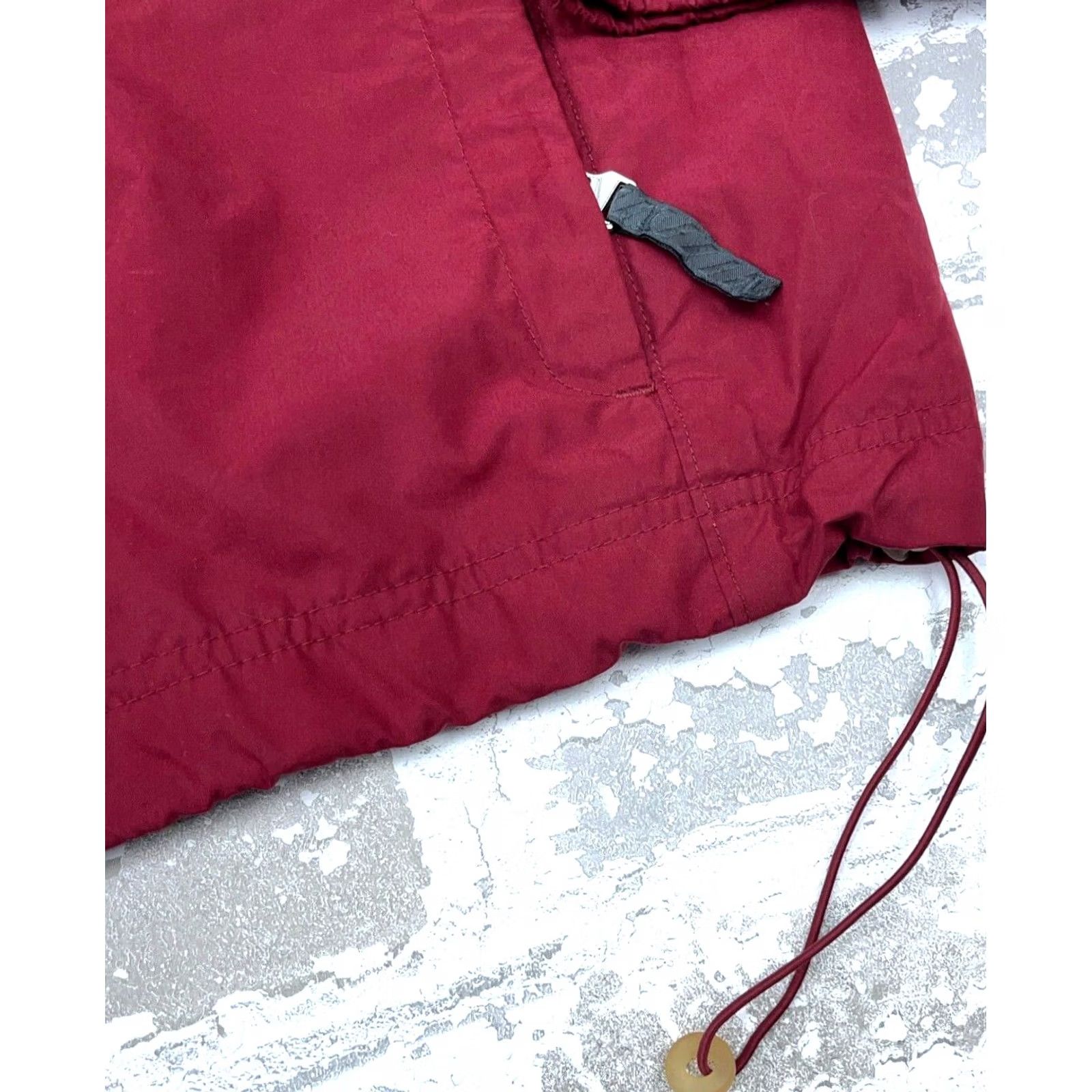 Nike VINTAGE Nike Jacket Men Large Maroon Y2K 2000s Track Suit Windbreaker Warm Up Size 42R - 5 Thumbnail