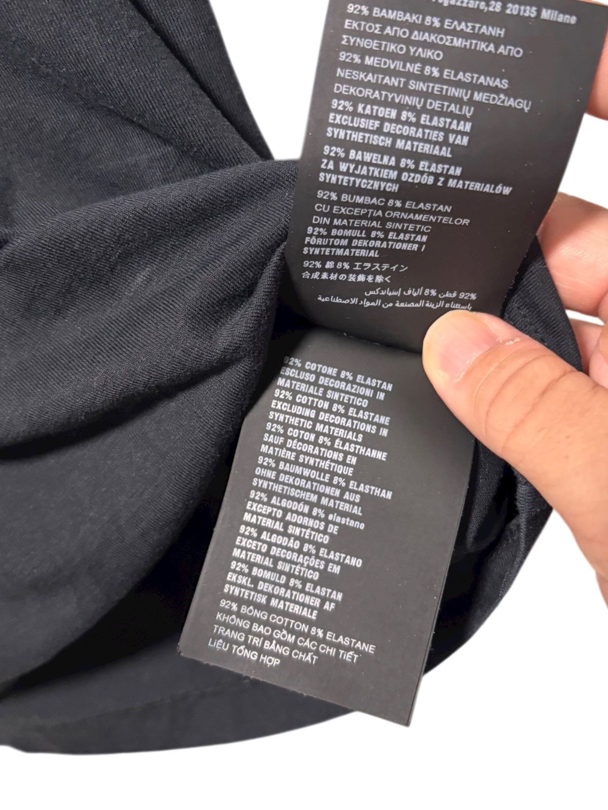 Prada Prada Nylon Pocket Tee Mens Size Medium Black Size US M / EU 48-50 / 2 - 7 Thumbnail