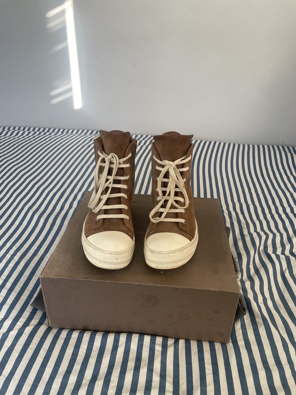 Rick Owens Rick Owens HighTop Sneakers Size US 12 / EU 45 - 2 Thumbnail