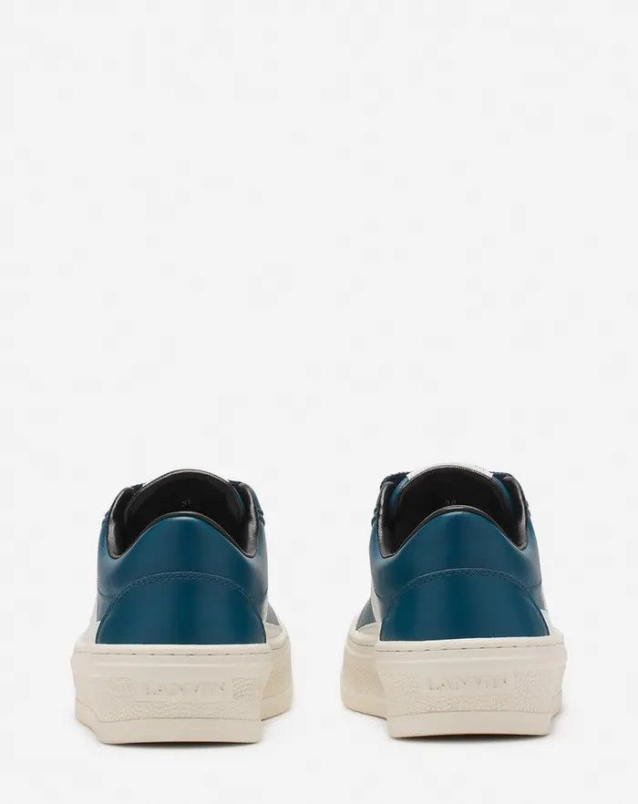 Lanvin os11x0326 Cash Leather Sneakers in Blue/White Size US 11 / EU 44 - 4 Thumbnail