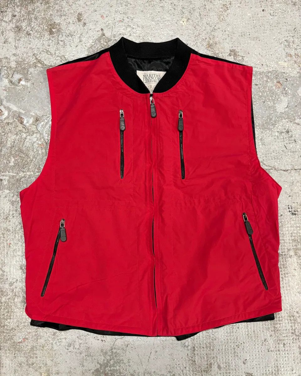 Marithe + Francois Girbaud 2000s Marithé + François Girbaud Red Tactical Vest Size US S / EU 44-46 / 1 - 1 Thumbnail