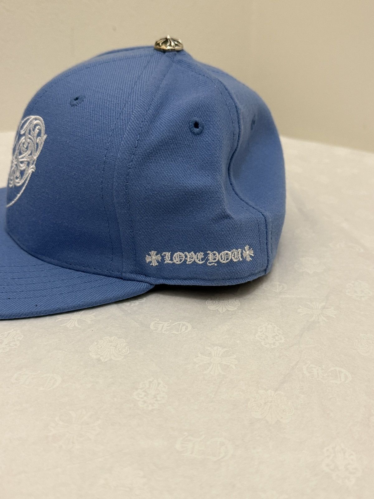 Chrome Hearts Chromehearts Baseball Heart Snapback Sky Blue Size ONE SIZE - 2 Thumbnail