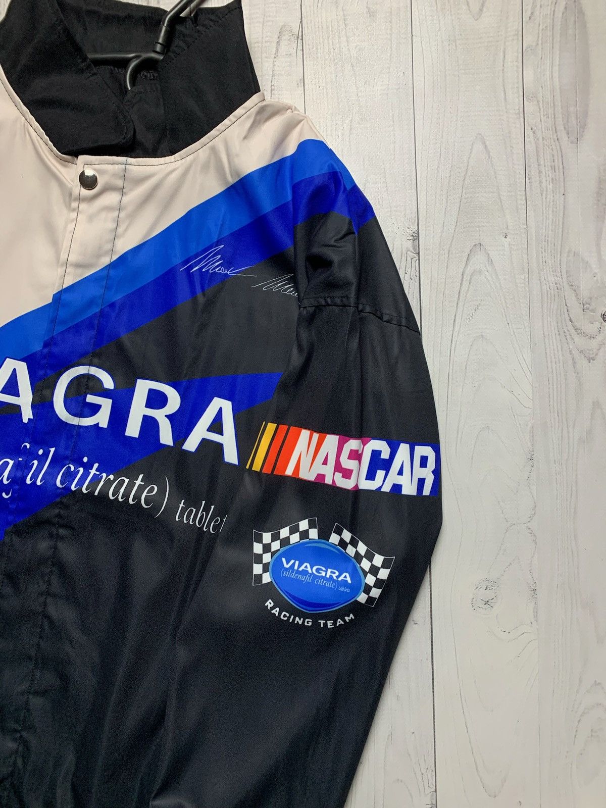 Vintage Vintage nascar racing jacket Viagra rare size L Size US L / EU 52-54 / 3 - 5 Thumbnail