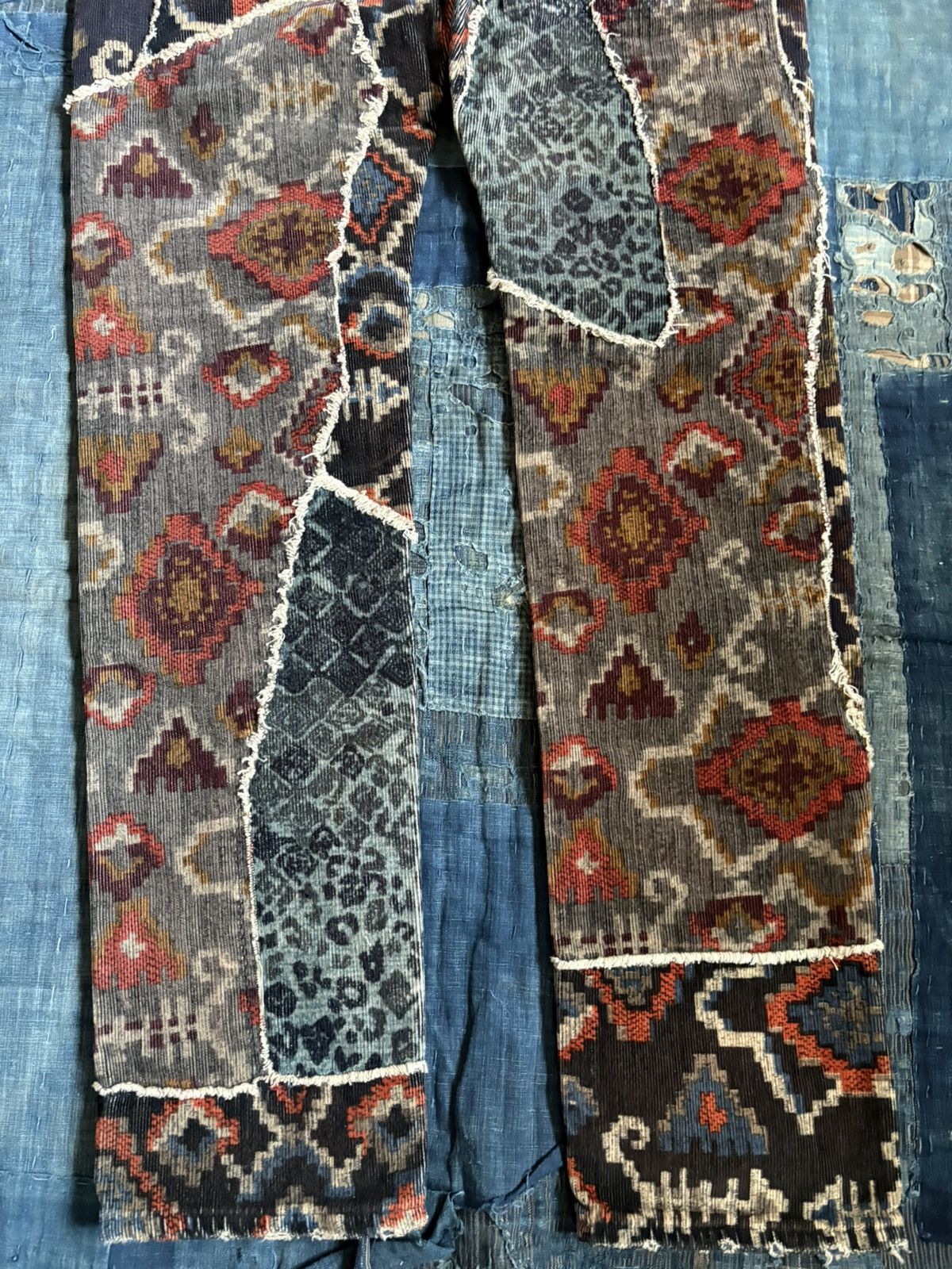Kapital Kountry KOUNTRY Repair Mixed Pattern Corduroy Patchwork Jeans Size US 30 / EU 46 - 11 Thumbnail