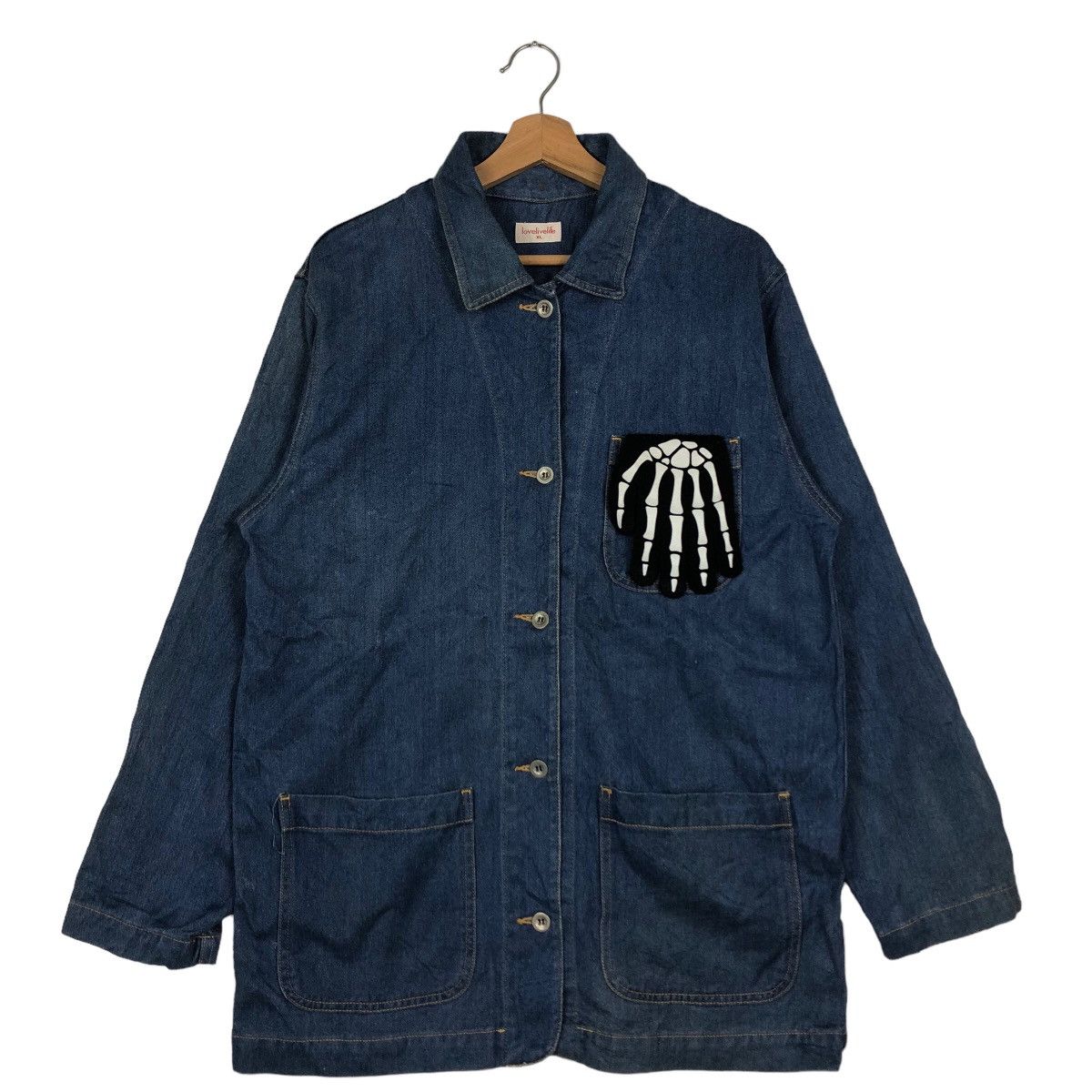 Japanese Brand 🔥Chore Work Denim Jacket Lovelivelife Issey Miyake Design Size US XL / EU 56 / 4 - 2 Thumbnail