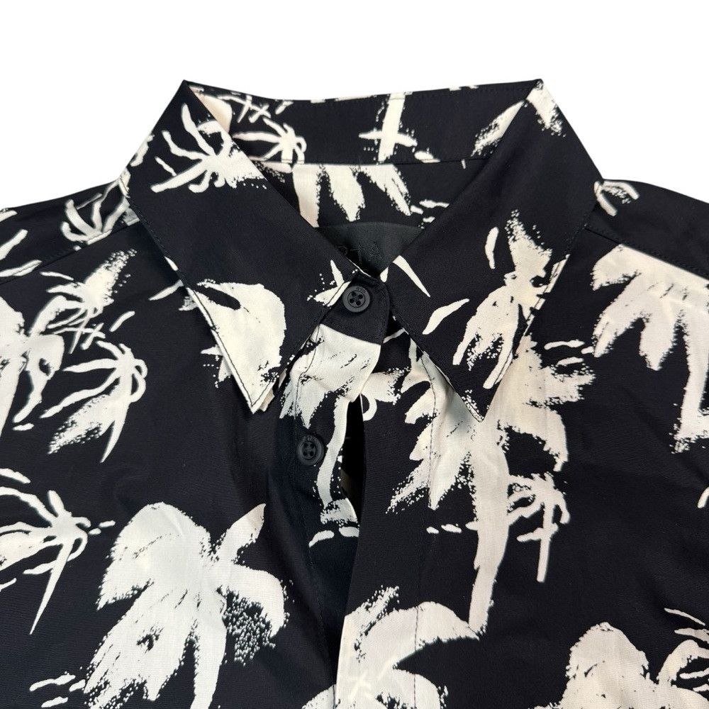 Rta NWT New RTA Sierra Print Black White Palm Cotton Shirt Size Size XS / US 0-2 / IT 36-38 - 5 Thumbnail